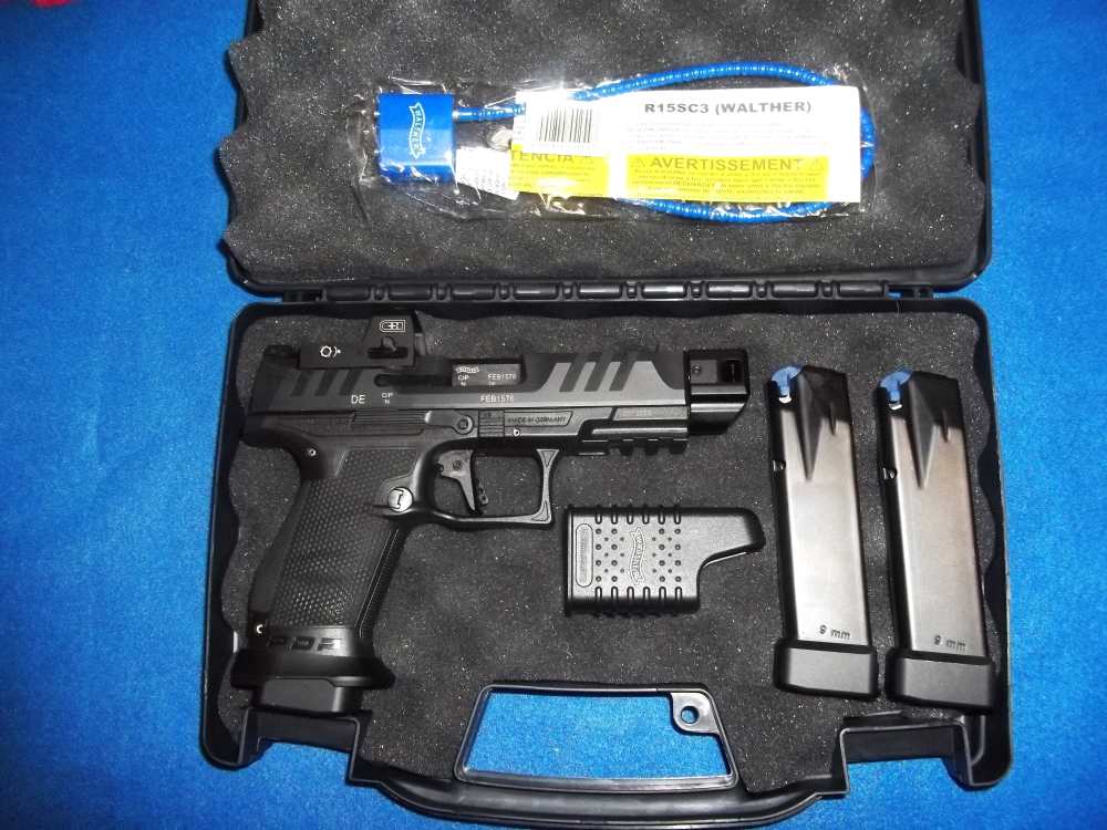 Walther PDP Tactical 9mm w/Threaded Barrel & Compensator & Reflex Sight-img-0