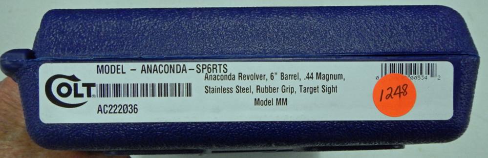 NEW Colt Anaconda 6-inch 44 mag Revolver. 6 shot. Stainless Steel.-img-15