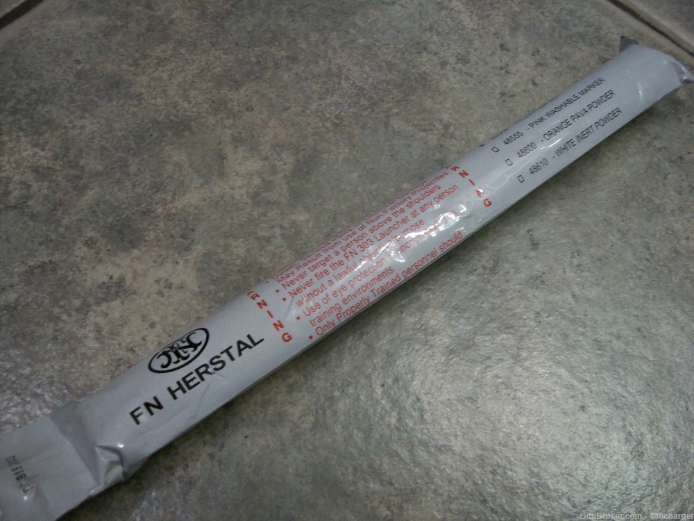 FN 303 launcher clear impact projectiles rounds fnh herstal 303 ammo tube  -img-0