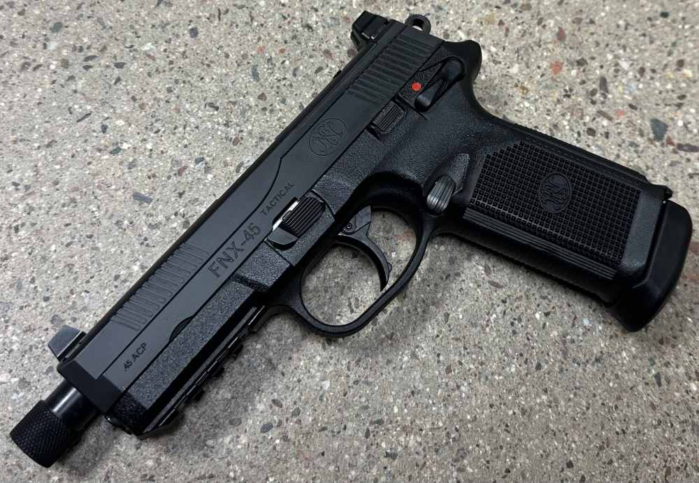 FN FNX 45 Tactical 15RD 5.3" Threaded Barrel 45ACP FNX45 Optic Ready 66966-img-1