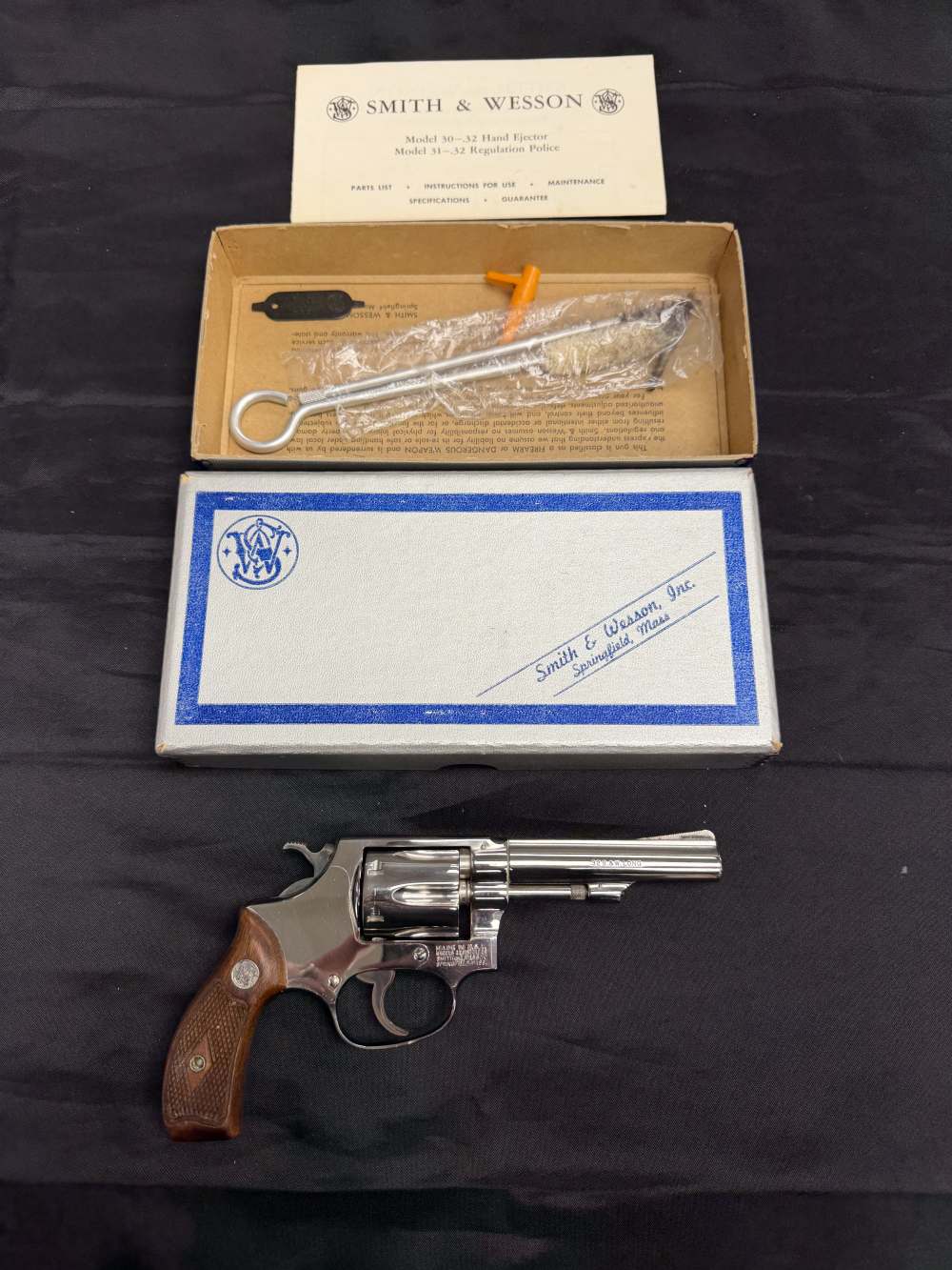 SMITH & WESSON MODEL 30-1 REVOLVER .32 S&W LONG -img-1