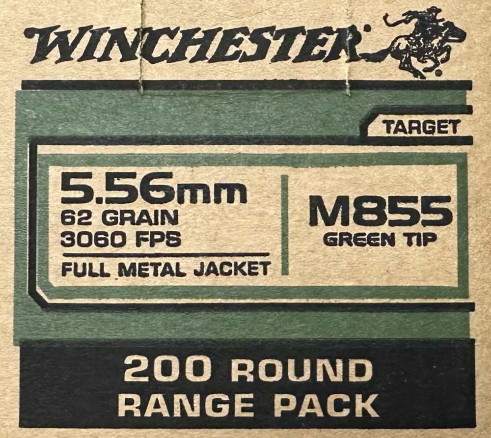 Winchester M855 5.56 62GR FMJ Green Tip 400RDS WM855200 USA 5.56-img-2