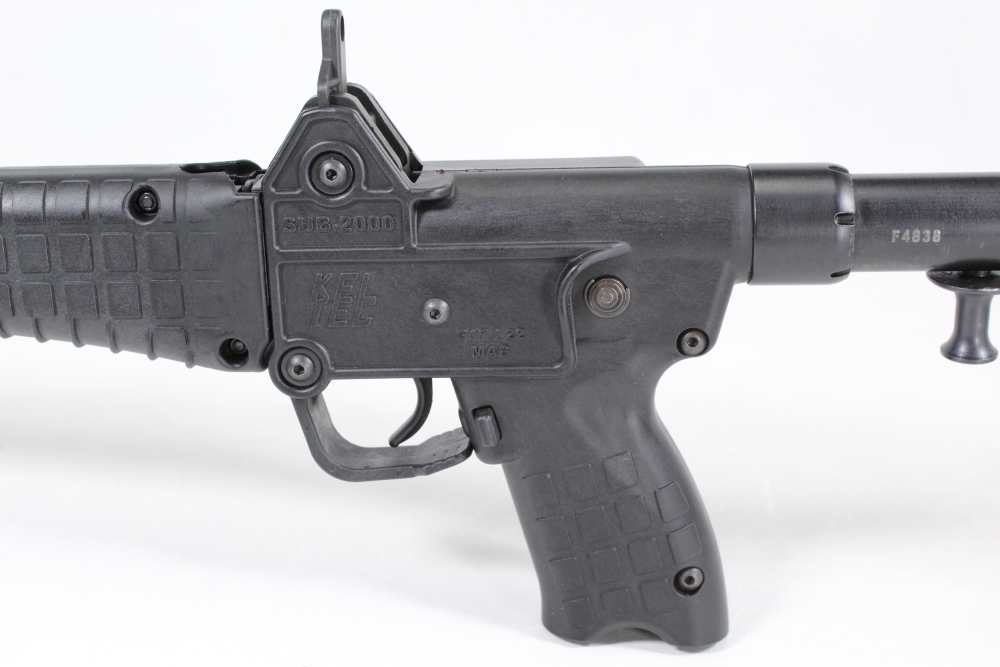 Kel Tec Sub 2000 2K 9mm Glock 17 Magazine Well Folding Carbine Matte Black-img-15