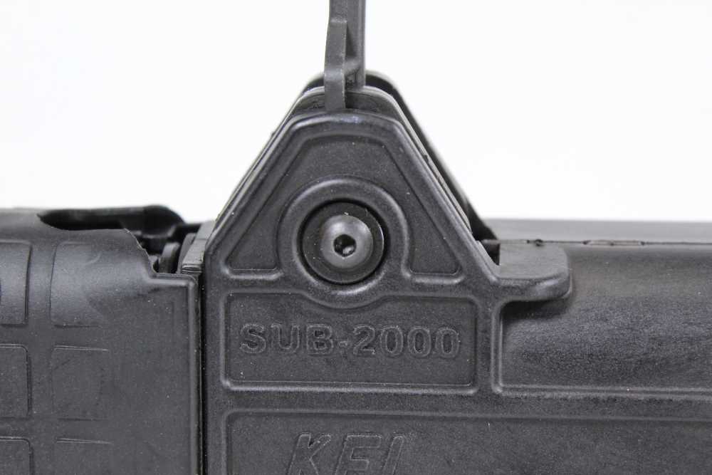 Kel Tec Sub 2000 2K 9mm Glock 17 Magazine Well Folding Carbine Matte Black-img-16