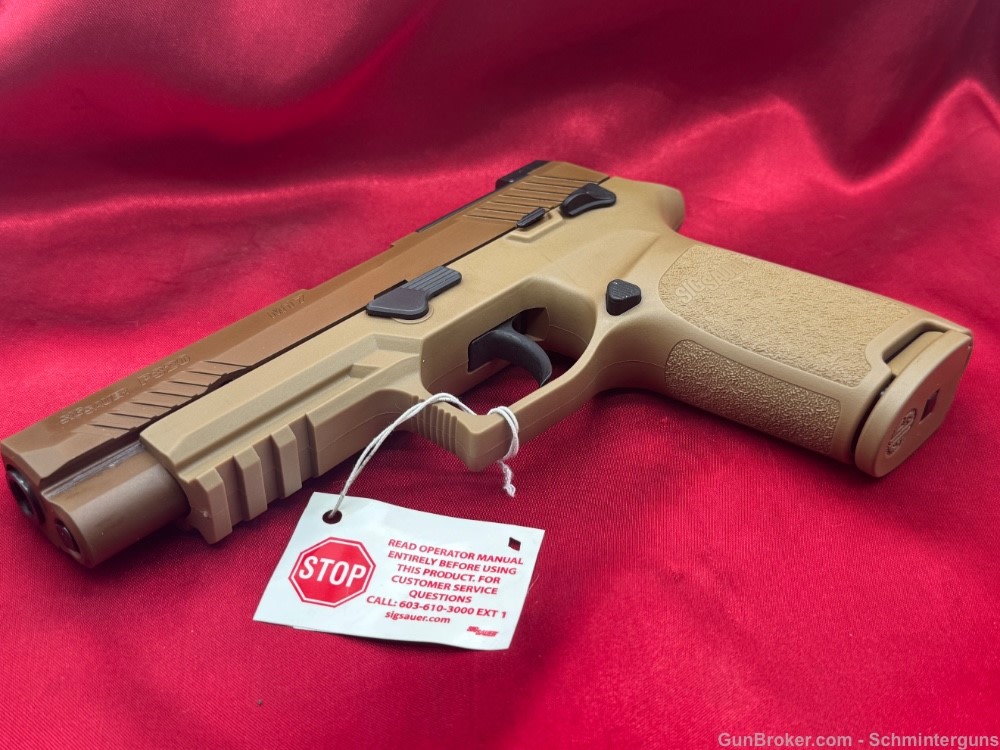 Sig Sauer M17 9mm Coyote Tan P320 Siglite  Optic Cut -img-1