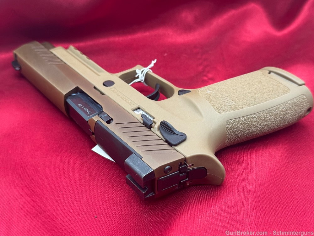 Sig Sauer M17 9mm Coyote Tan P320 Siglite  Optic Cut -img-0