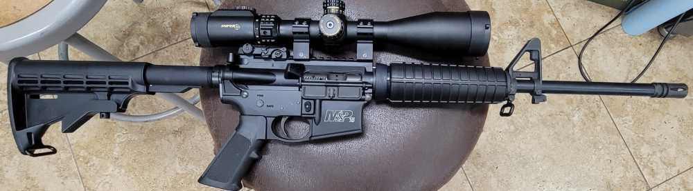 Smith&Wesson M&P 15 5.56 AR 15 Rifle W/Texas Precision Optics Scope-img-4