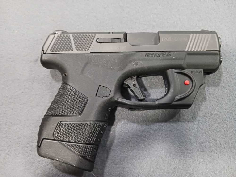 MOSSBERG MC1 9MM 1-MAG HOLSTER VIRIDIAN LASER SEMI AUTO PISTOL USED-img-6
