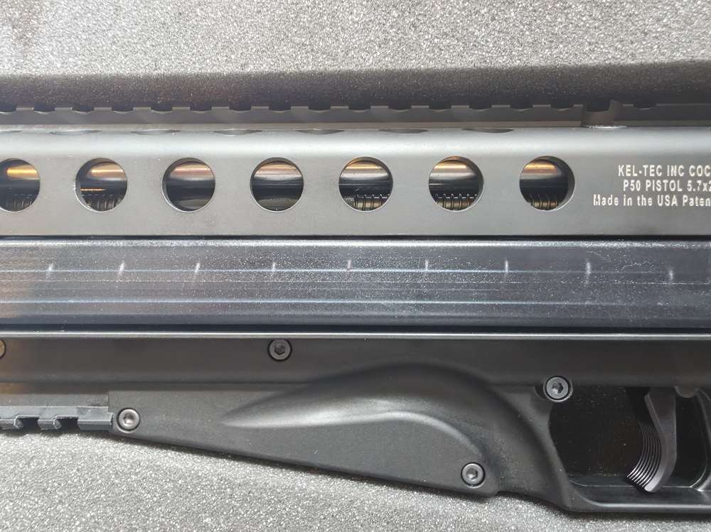 Kel-Tec P50 5.7x28mm 10" Threaded 2x50RD Hard Case Like New-img-5