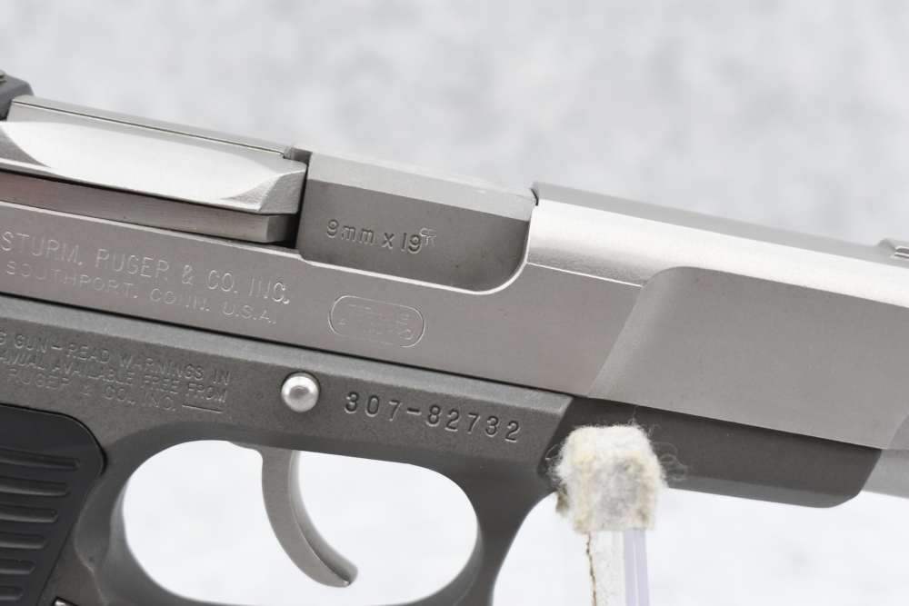 Ruger P89 9mm Two-Tone Stainless 4.25" 2 Mags Hard Case Like New-img-4