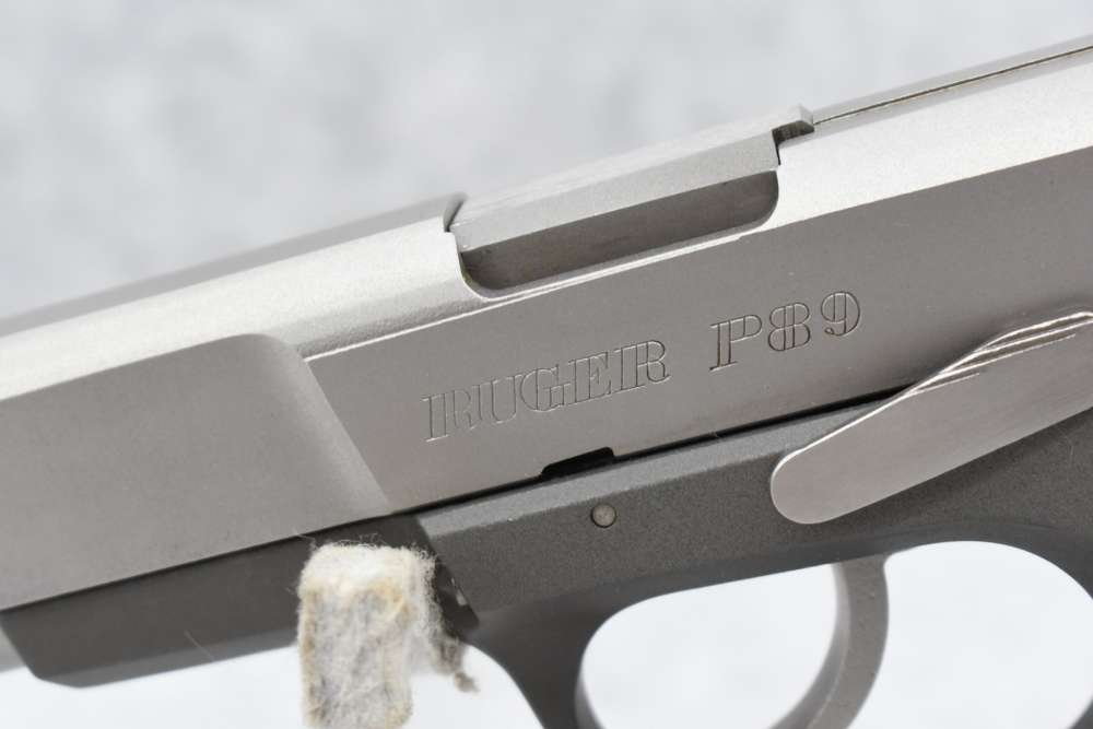 Ruger P89 9mm Two-Tone Stainless 4.25" 2 Mags Hard Case Like New-img-8