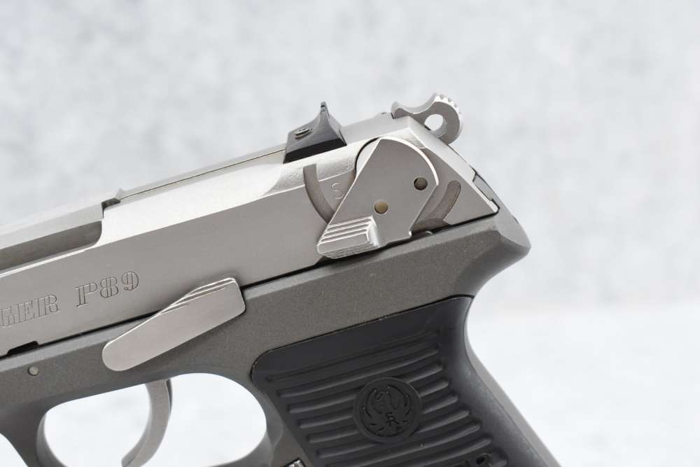 Ruger P89 9mm Two-Tone Stainless 4.25" 2 Mags Hard Case Like New-img-7