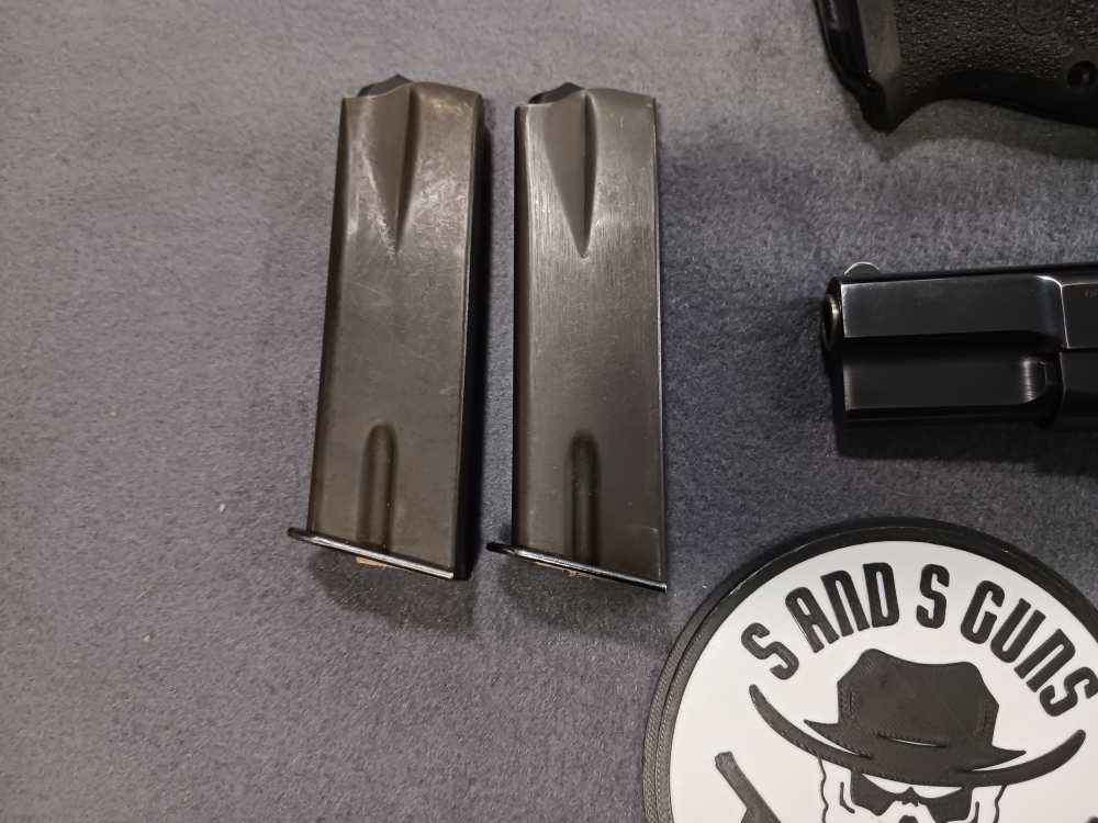 1969 BELGIUM BROWNING HI-POWER 9MM C-SERIES EXTRA THEADED BARREL USED-img-2