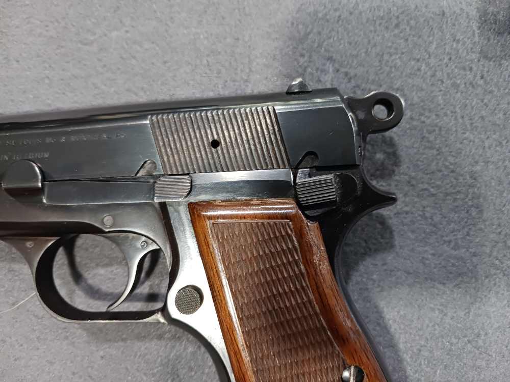 1969 BELGIUM BROWNING HI-POWER 9MM C-SERIES EXTRA THEADED BARREL USED-img-7