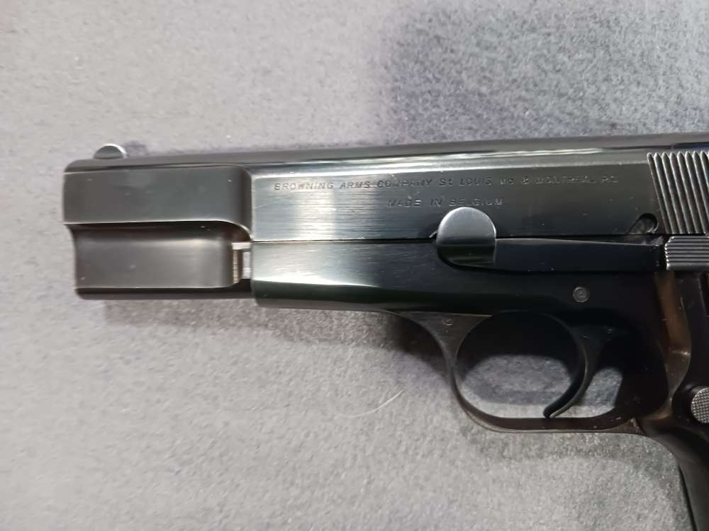 1969 BELGIUM BROWNING HI-POWER 9MM C-SERIES EXTRA THEADED BARREL USED-img-6