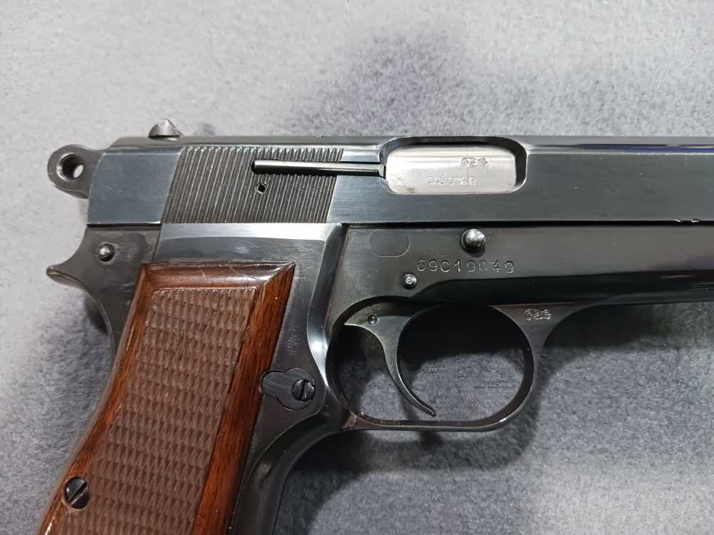 1969 BELGIUM BROWNING HI-POWER 9MM C-SERIES EXTRA THEADED BARREL USED-img-10