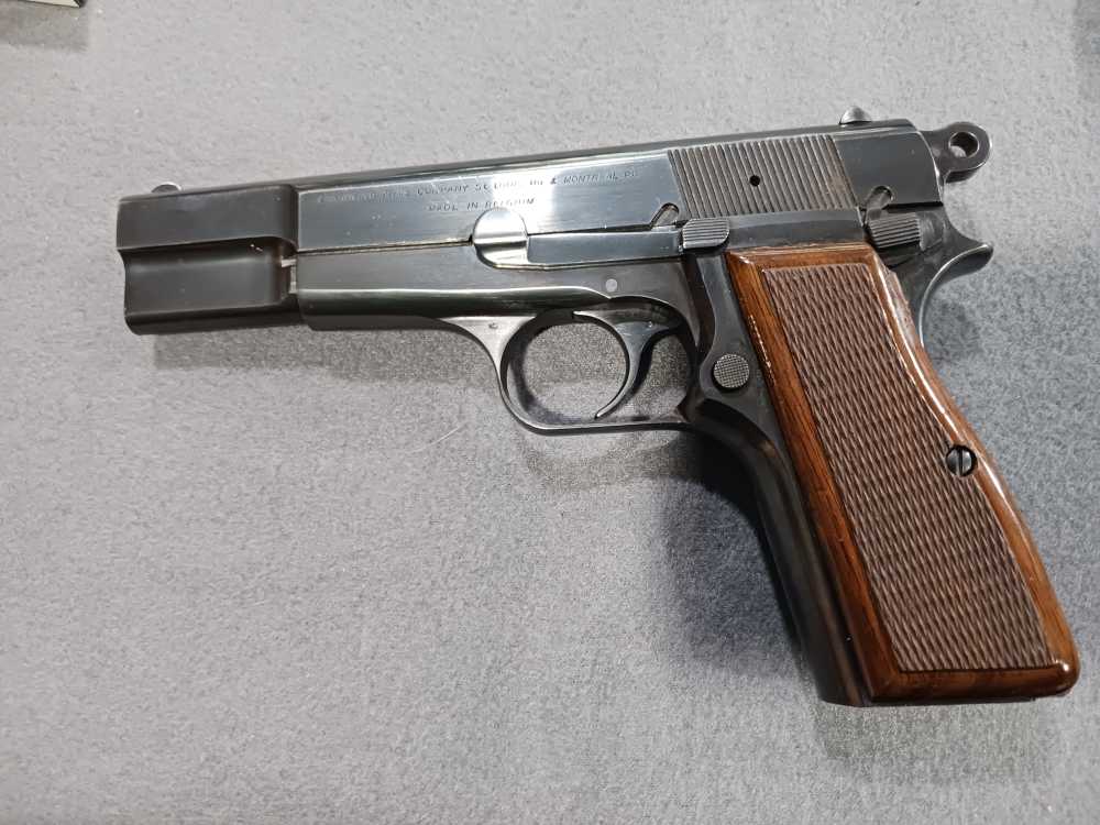 1969 BELGIUM BROWNING HI-POWER 9MM C-SERIES EXTRA THEADED BARREL USED-img-5