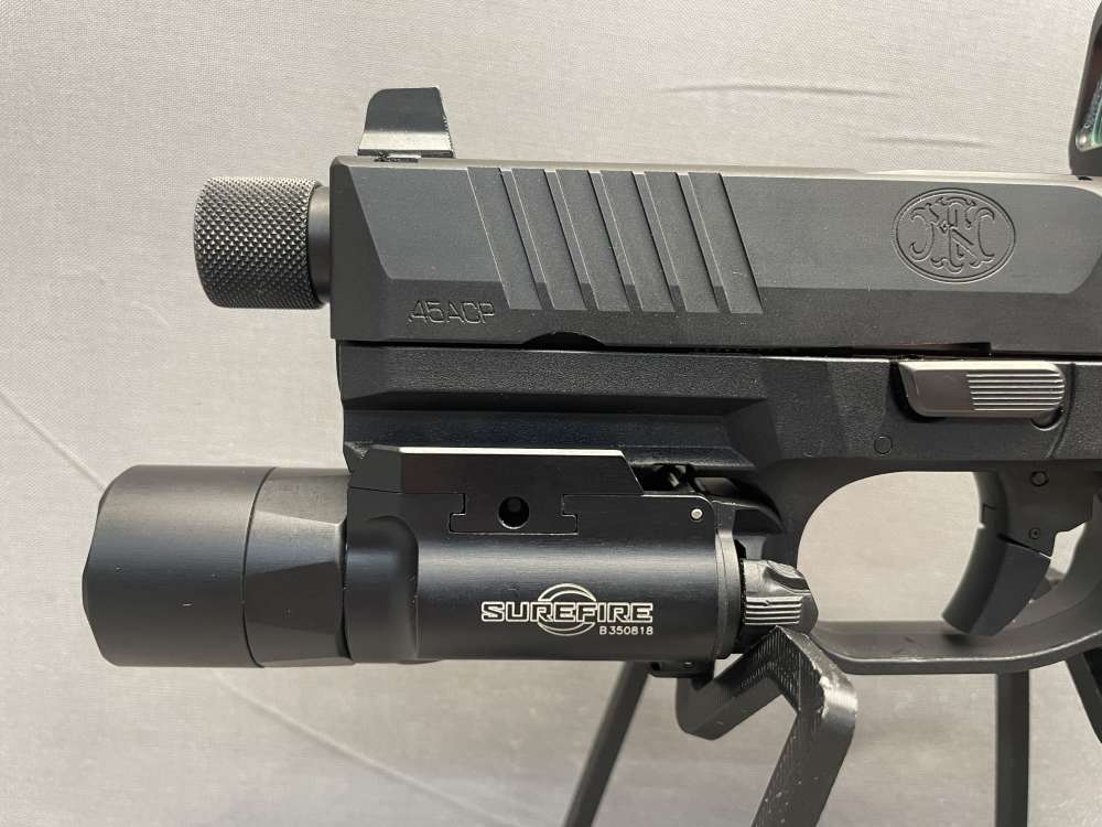 FN 545 Tactical 45ACP | 4.6" Barrel | Holosun Surefire | Factory Bag/Manual-img-8