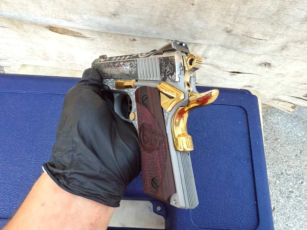 Colt Defender FULLY ENGRAVED Stainless Steel high polished!-img-20