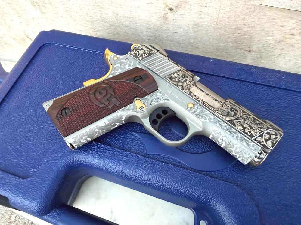 Colt Defender FULLY ENGRAVED Stainless Steel high polished!-img-7