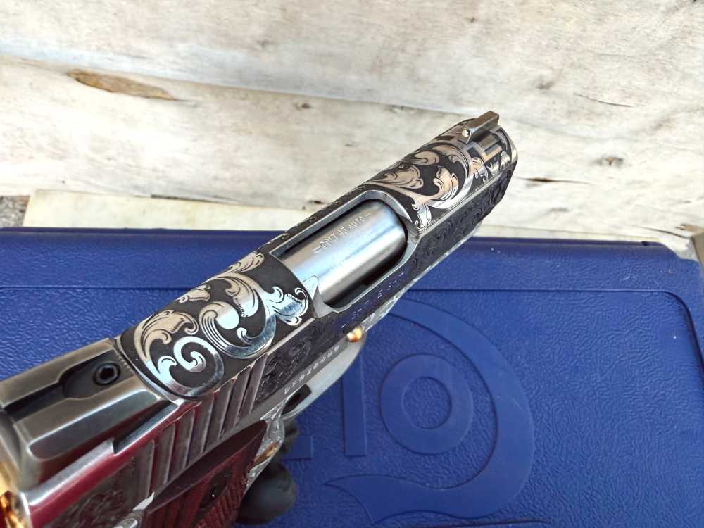 Colt Defender FULLY ENGRAVED Stainless Steel high polished!-img-11