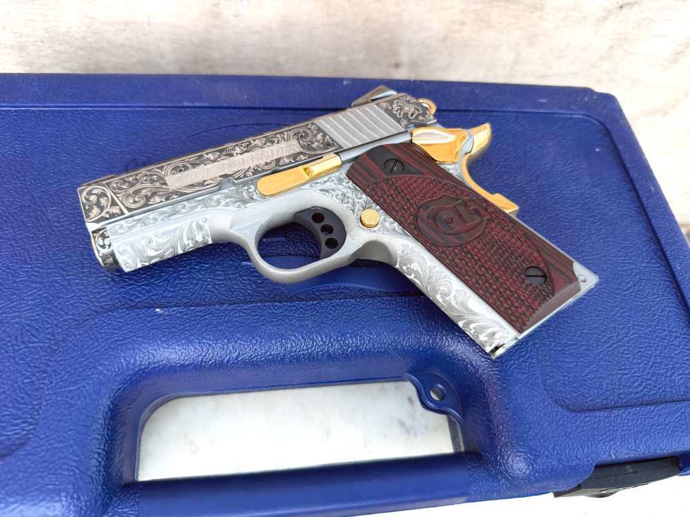 Colt Defender FULLY ENGRAVED Stainless Steel high polished!-img-2