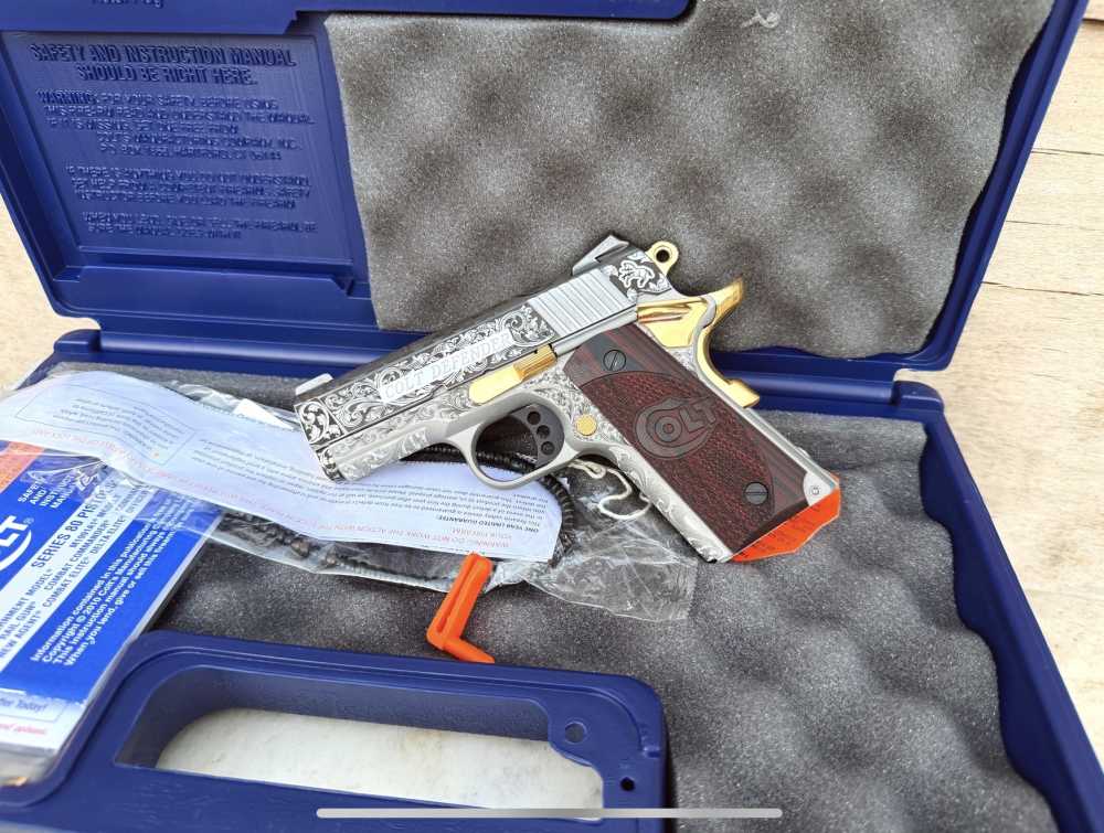 Colt Defender FULLY ENGRAVED Stainless Steel high polished!-img-28