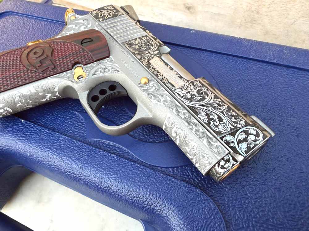 Colt Defender FULLY ENGRAVED Stainless Steel high polished!-img-8