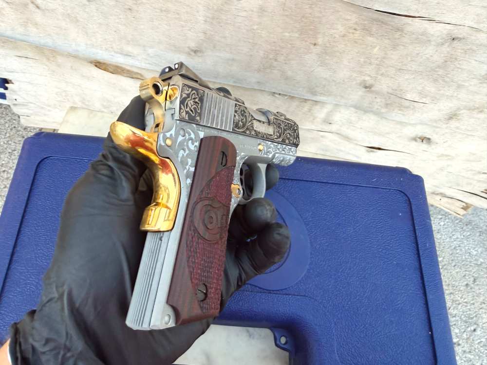 Colt Defender FULLY ENGRAVED Stainless Steel high polished!-img-27