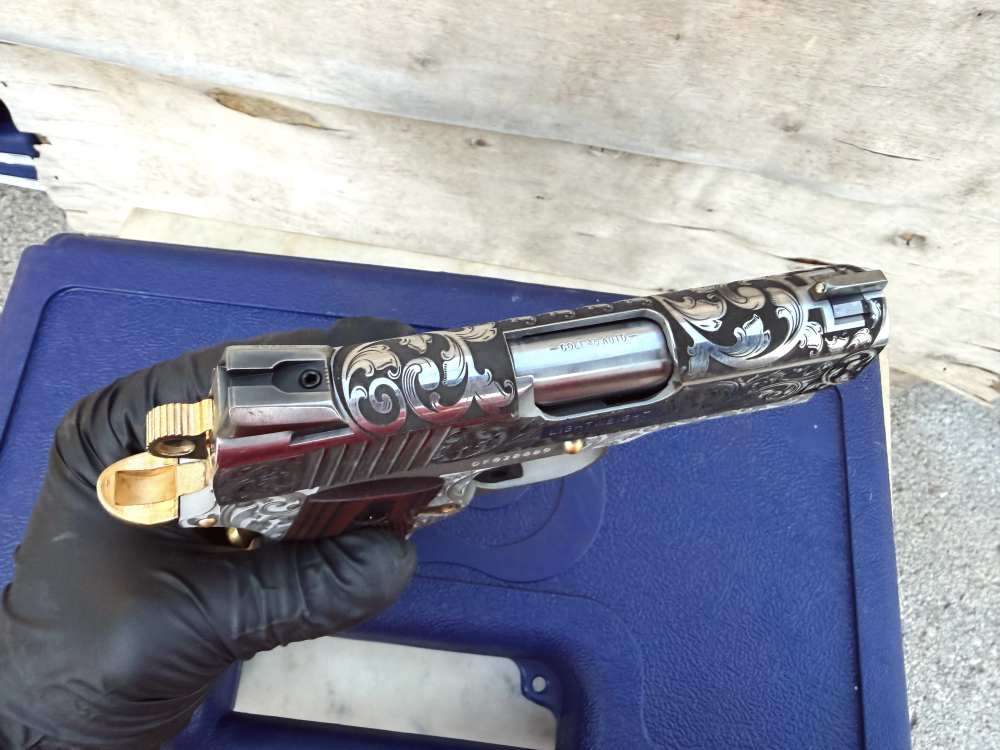 Colt Defender FULLY ENGRAVED Stainless Steel high polished!-img-23