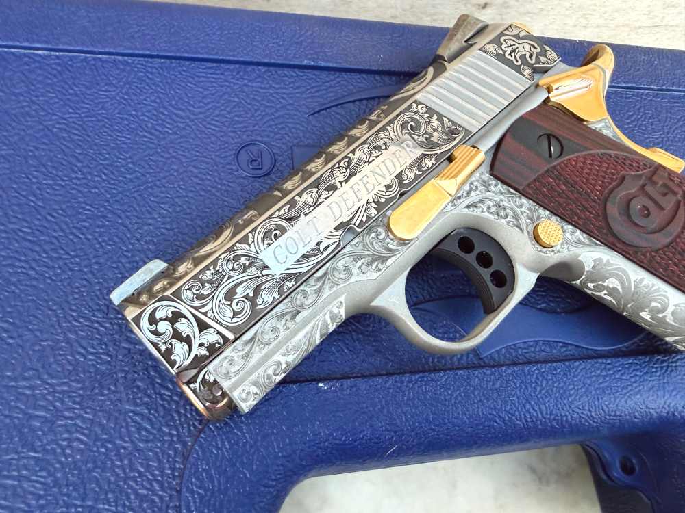 Colt Defender FULLY ENGRAVED Stainless Steel high polished!-img-5