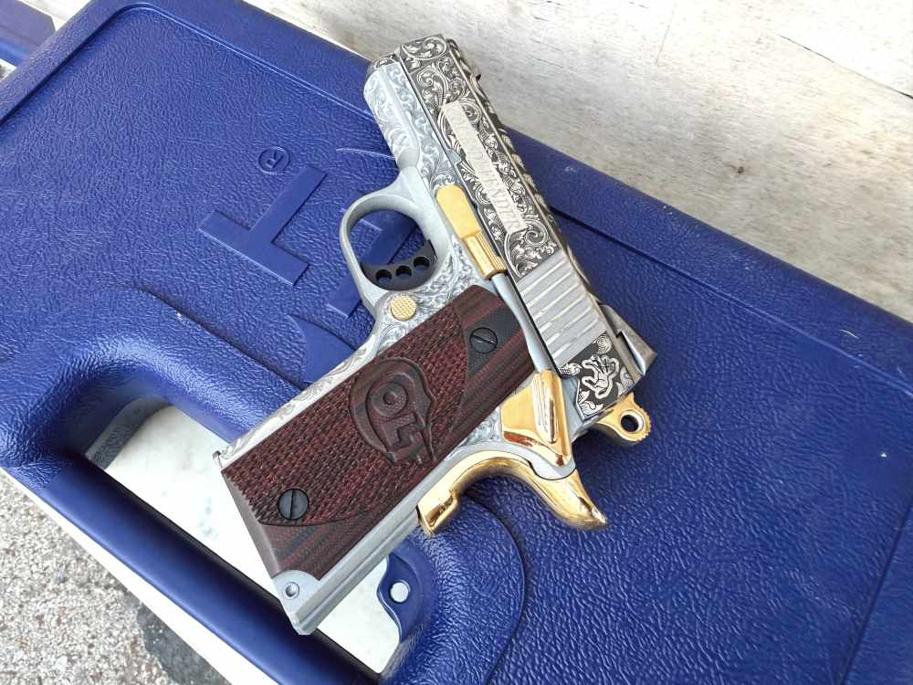 Colt Defender FULLY ENGRAVED Stainless Steel high polished!-img-3