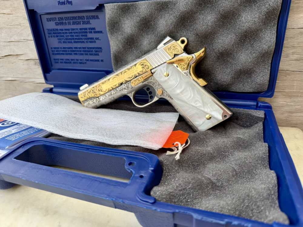 Colt Combat Commander 24k Gold & Nickel ENGRAVED-img-27