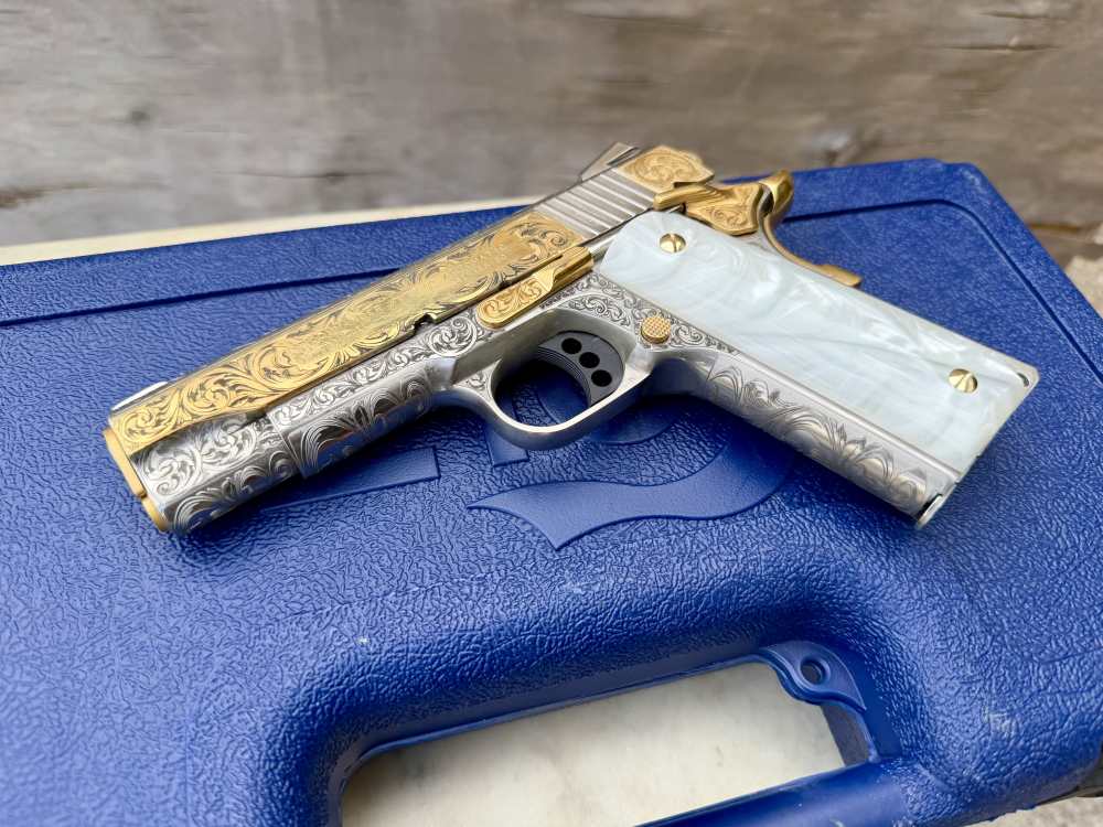Colt Combat Commander 24k Gold & Nickel ENGRAVED-img-4
