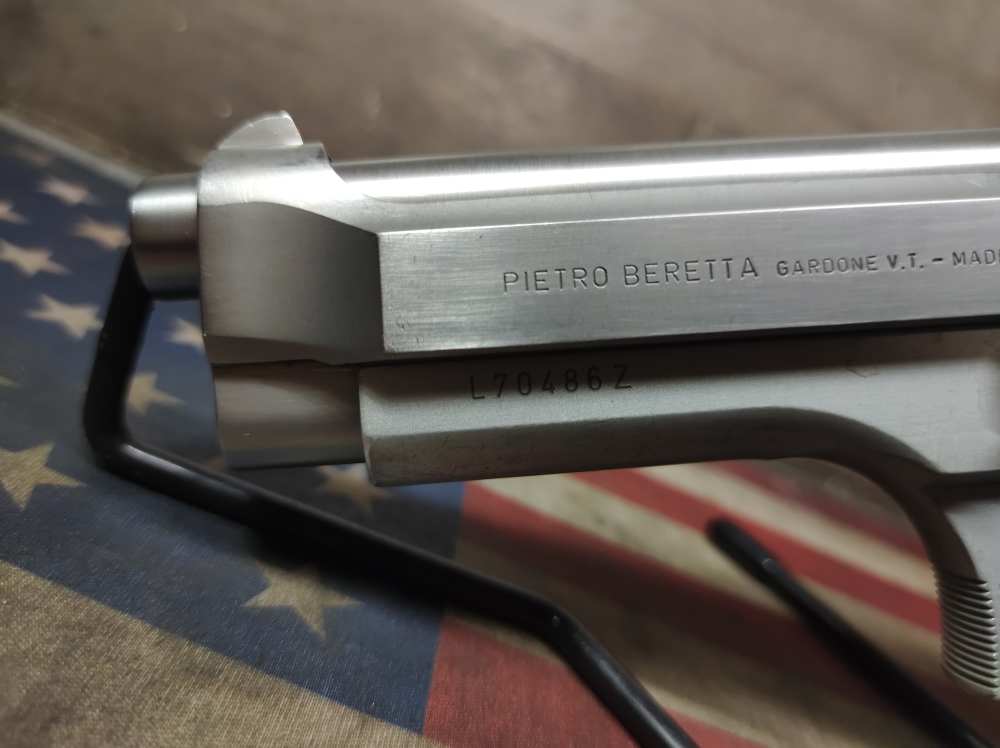 LOOK! GREAT COND. BERETTA 92-FS Stainless 9mm w/Mag 15+1 Mfg1994 PENNY! NR-img-11