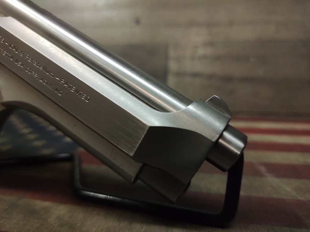 LOOK! GREAT COND. BERETTA 92-FS Stainless 9mm w/Mag 15+1 Mfg1994 PENNY! NR-img-29