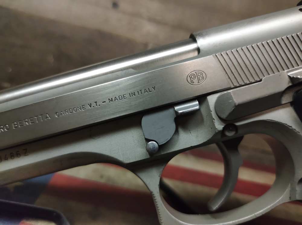 LOOK! GREAT COND. BERETTA 92-FS Stainless 9mm w/Mag 15+1 Mfg1994 PENNY! NR-img-10