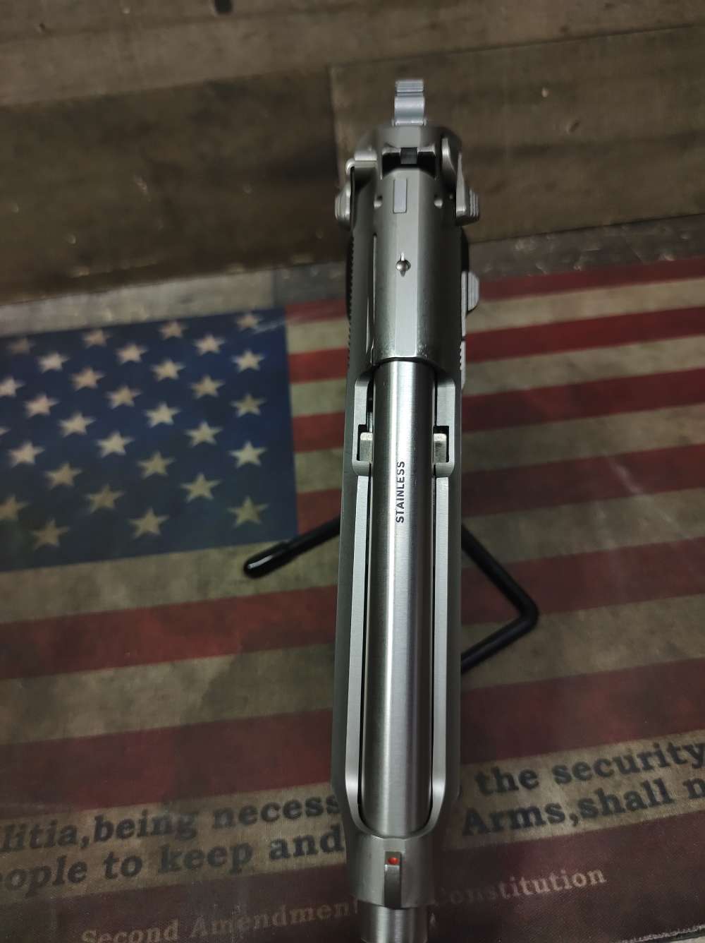 LOOK! GREAT COND. BERETTA 92-FS Stainless 9mm w/Mag 15+1 Mfg1994 PENNY! NR-img-18