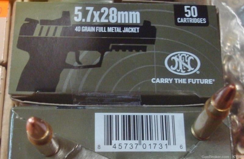 500 FN 5.7x28 FMJ 40 grain SS201 New Ammo 5.7 FN PS90 NEW Ammuniton-img-5