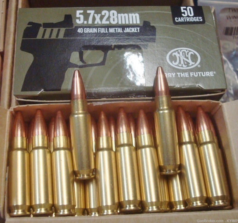 500 FN 5.7x28 FMJ 40 grain SS201 New Ammo 5.7 FN PS90 NEW Ammuniton-img-1