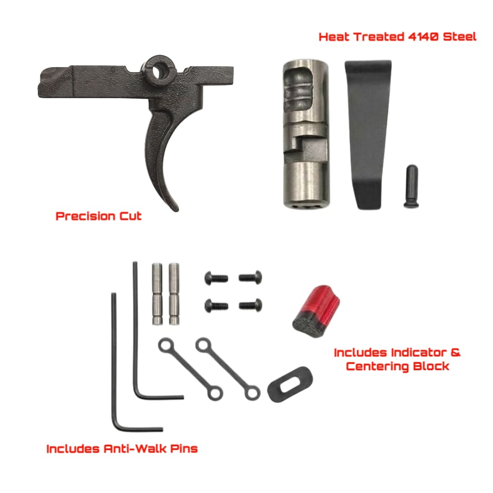 Super Safety Trigger - Forced Reset - 4140 Steel - CURVED-img-0