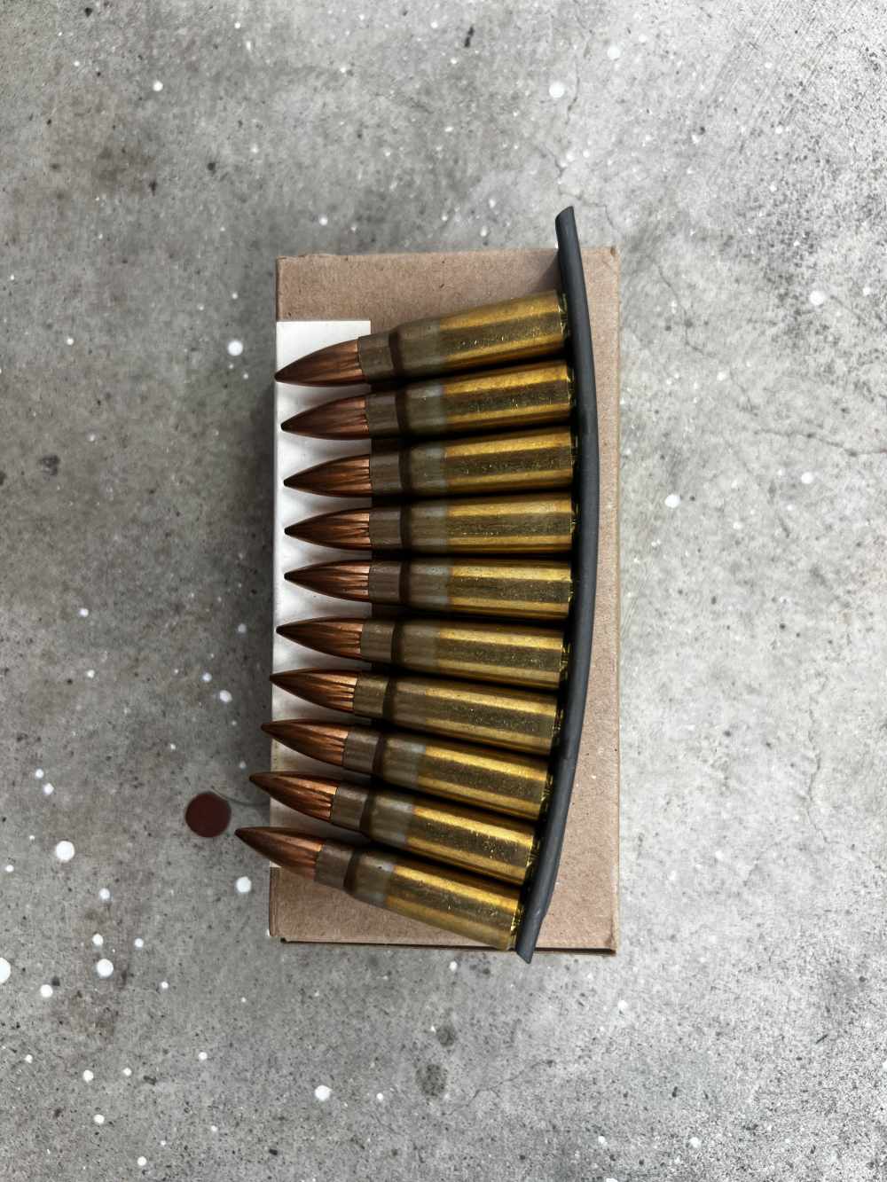 Yugoslavian M67 7.62x39 surplus ammo 4 10 round stripper clips brass -img-1