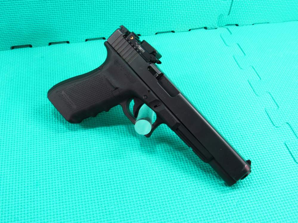 Glock Model 40 Gen 4 Blued 10mm Long Slide 1 Mag & VISM Flip Up Red Dot  -img-5
