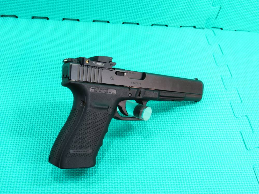 Glock Model 40 Gen 4 Blued 10mm Long Slide 1 Mag & VISM Flip Up Red Dot  -img-6