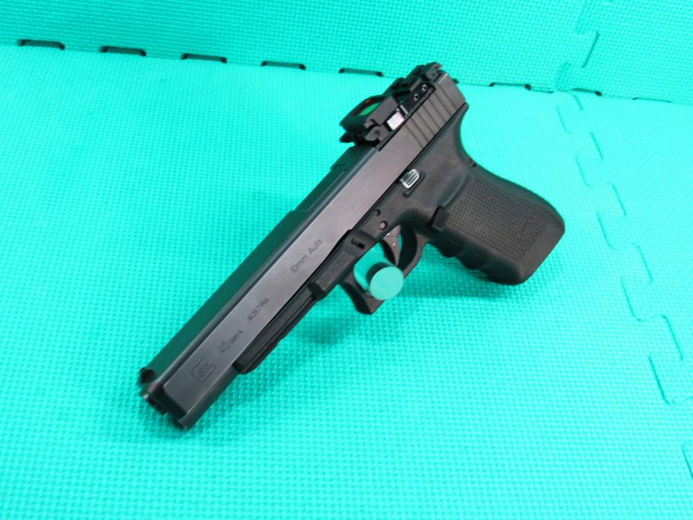 Glock Model 40 Gen 4 Blued 10mm Long Slide 1 Mag & VISM Flip Up Red Dot  -img-4
