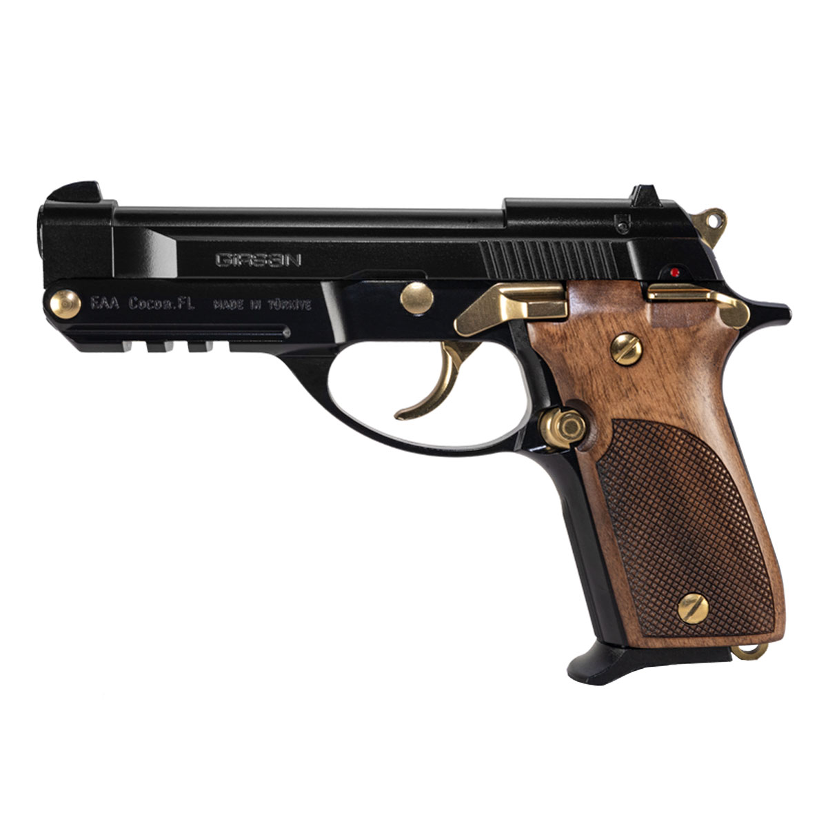 EAA Girsan MC 14T Tip-Up 380 ACP 4.5in 13rd Black Gloss/Gold Pistol 390875-img-3