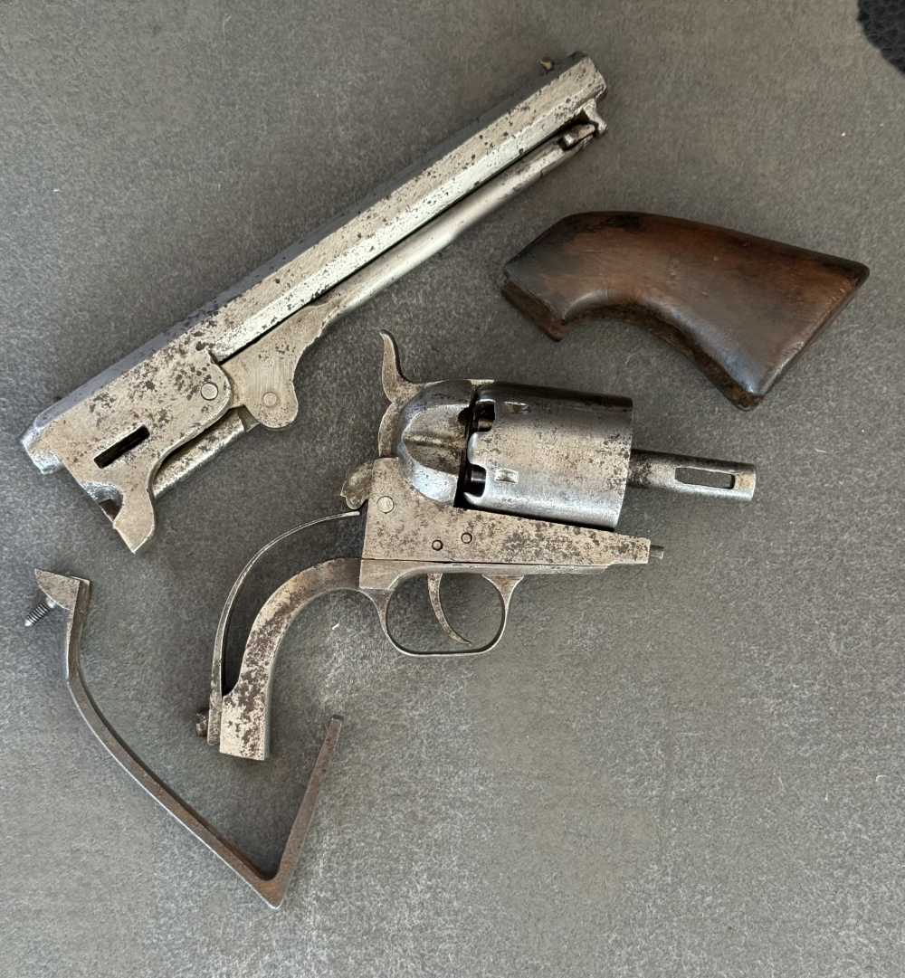 Extremely Rare Augusta Machine Works Confederate Civil War Revolver-img-4