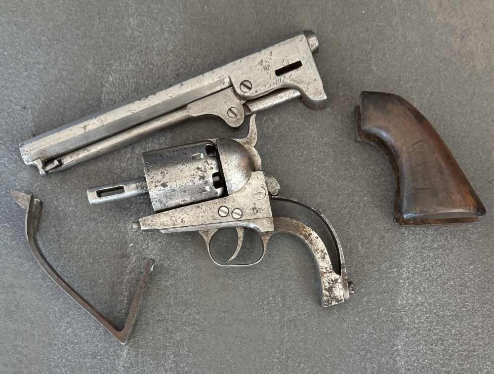 Extremely Rare Augusta Machine Works Confederate Civil War Revolver-img-6