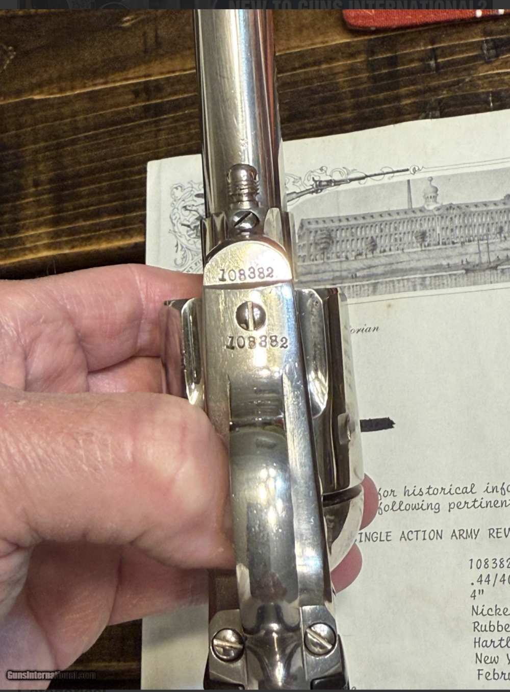 Colt Single action Sheriff’s Model circa 1887. Mint. Factory letter.-img-2