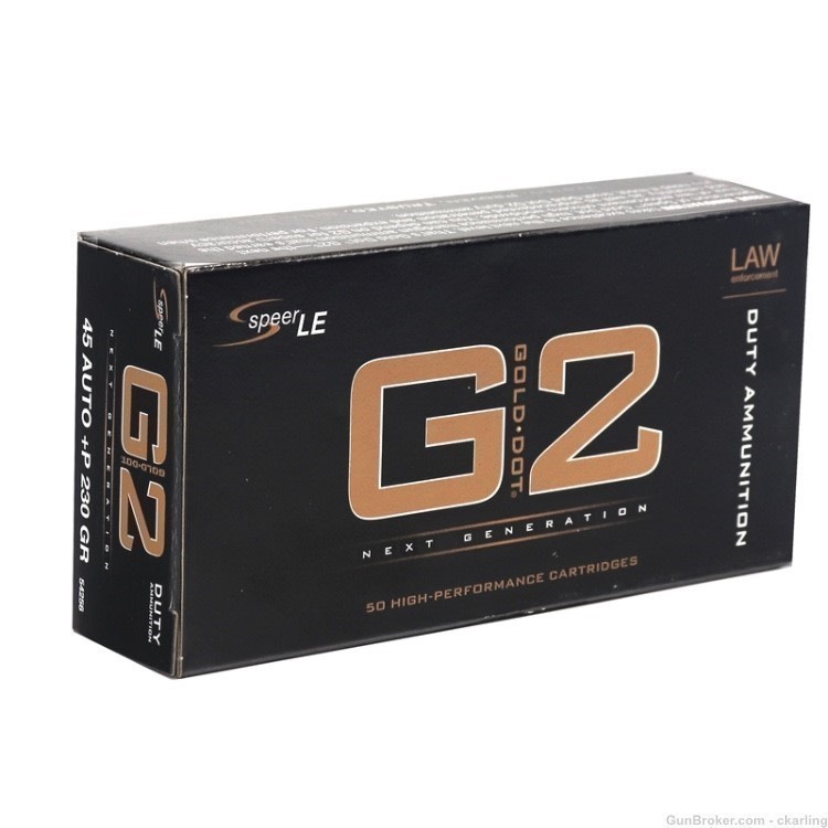 .45 ACP SPEER GOLD DOT +P Gen 2 230 Grain 50 Rounds-img-0